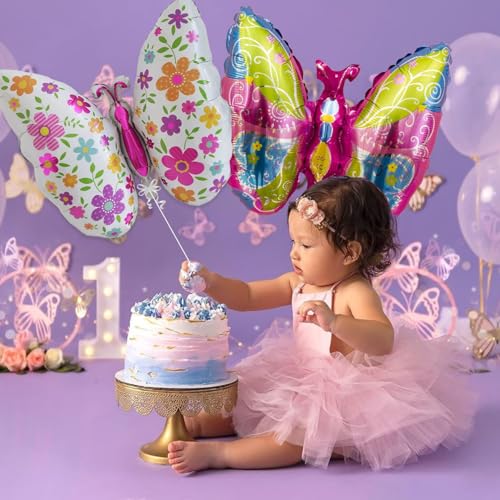 Image of Rozi Decoration Butterfly Foil Balloons for Birthday Set of 1 Pcs | Baby Shower Decorative Items | Naming Ceremony | Wedding Decor | Butterfly Theme Birthday Decorations