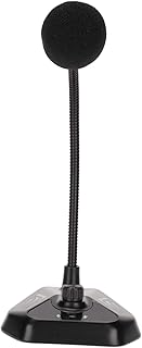 Bewinner USB Gooseneck Microphone, USB 360° Omnidirectional Pickup Computer Microphone with RGB 7 Color Breathing Light for Meeting Video Chat