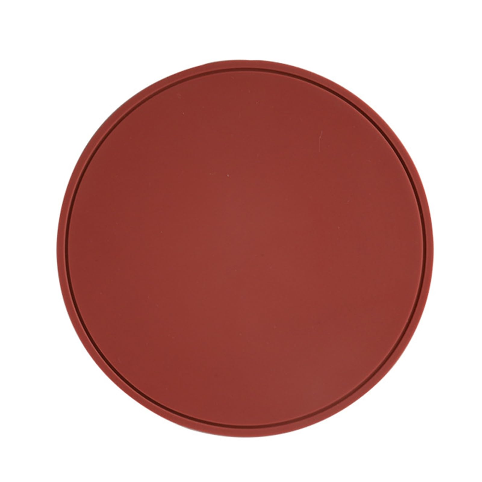 Silicone Trivet Mat with Non-Slip Heat-Resistant Pot Bowl Holder Round Placemat for Hot Pot Pans Dishes Versatile Kitchen Protector Brick Red 16cm