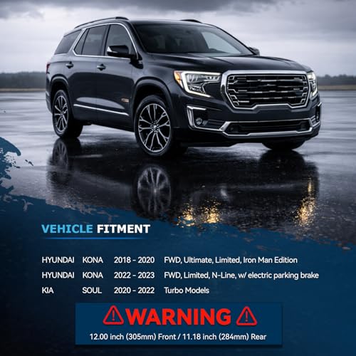 Image of Detroit Axle - Brake Rotors for 2018-2020 2022-2023 Hyundai Kona