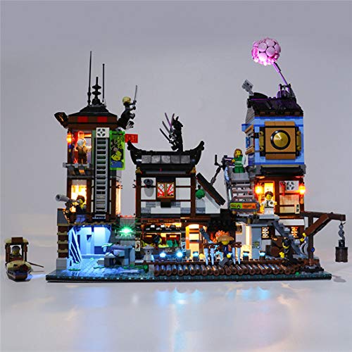 Sugeren LED Beleuchtungsset für Lego NINJAGO City Docks 70657, Led Licht Set mit 2 USB Anschlüssen, Kompatibel mit Lego… – Bild 5