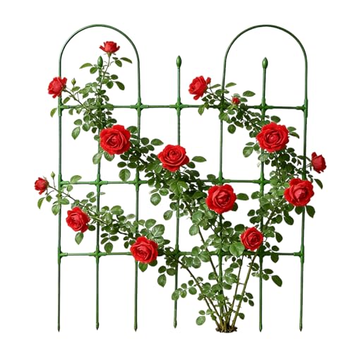 Soporte de celosía para jardín, 90 x 120 cm, marco ajustable, celosía de exterior, para vid rosa, pepino, uva, verdura, fruta, jardín
