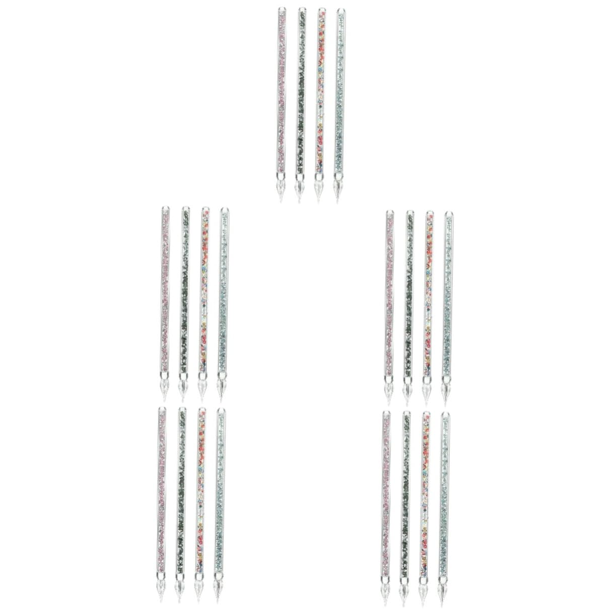 HOMSFOU 5 Sätze Kalligraphie Glasstifte Teiliges Dip Pen Eleganter Kristallstift Für Kreative Schreibarbeiten Für Familie Freunde Und Kollegen 4 Stück * 5