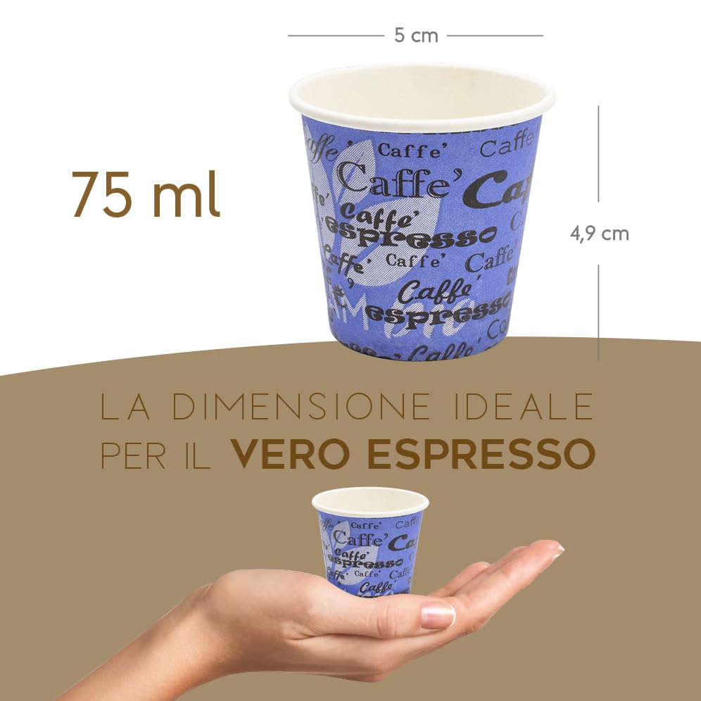 COFFISANO Set Van 150 Koffiemokken 75 Ml Bruin Papier Houten Stokjes Wegwerpbekers En Roerstaafjes Recyclebaar Voor Restaurants Kantoor Sport Bar Espresso 754329157