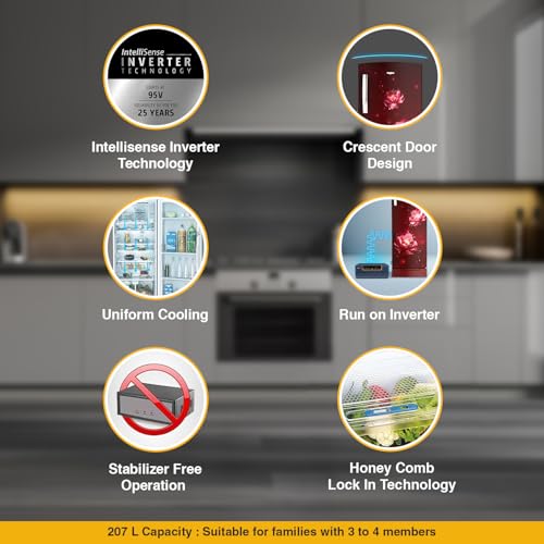 Image of Whirlpool 207 L 5 Star Inverter Direct-Cool Single Door Refrigerator (230 IMPRO ROY 5S INV WINE ABYSS-Z, With Base Stand, 2023 Model)