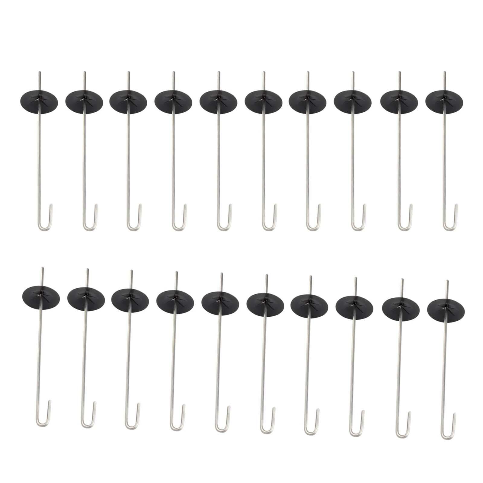 Neaxgeandx Black 20 Sets Practical Sturdy Multipurpose Solar Panel Bird Guard Fasteners Clips
