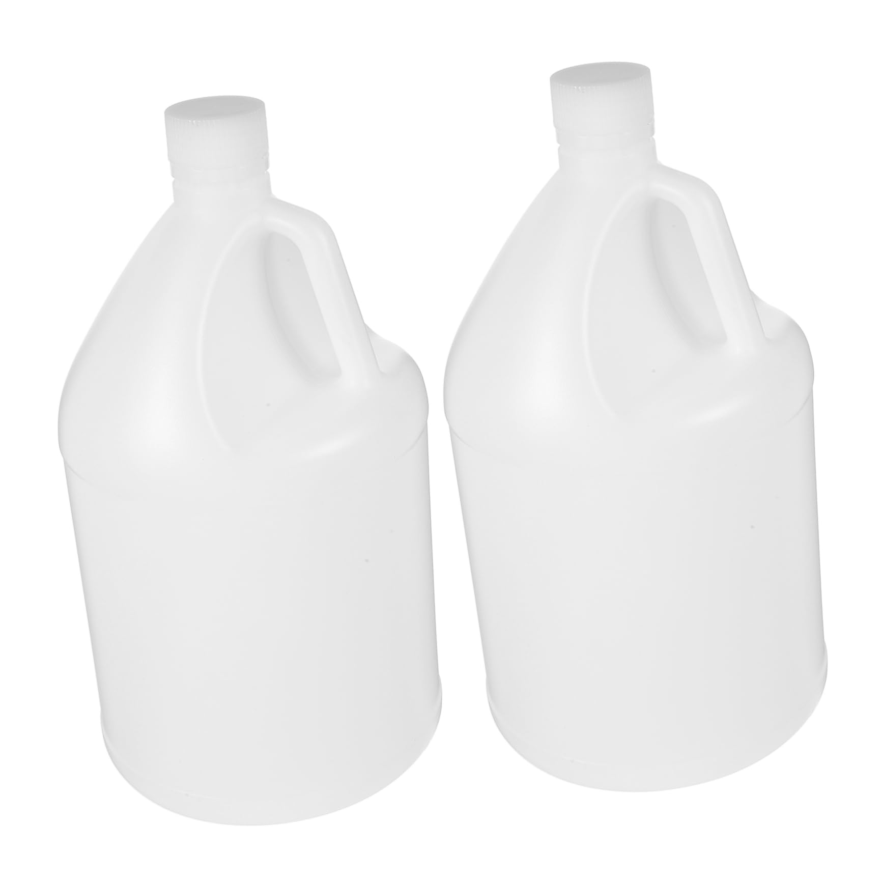 Unomor 2pcs Plastic Barrel White Kettle Milk Bottles with Lids Milk Jugs with Lid Container with Lid Empty Milk Jugs Empty Jugs with Caps Food Containers Storage Containers Jug Water Jug