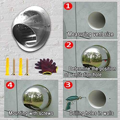 Cubierta de salida de ventilación del ventilador extractor con rejilla para sofito 8