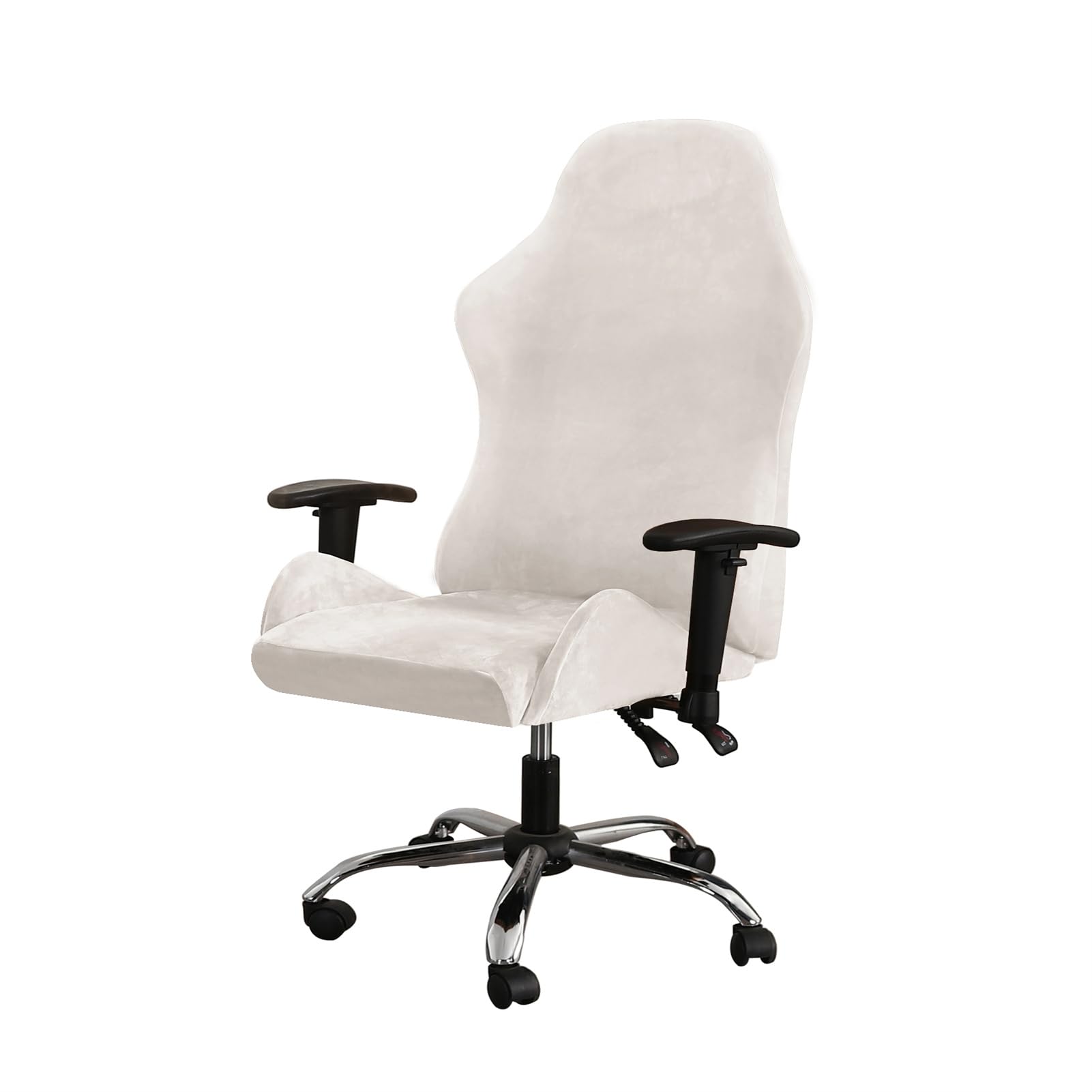 Housses pour chaise de jeu : lot de 2 protections contre l'usure du fauteuil racing gris
