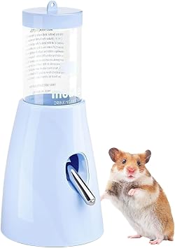 Hamster Water Bottle - 80ml Guinea Pig Water Bottle Free Standing - Gerbils Drinking Dispenser with Stand Leak-proof Sealing Design for Small Animal Indoor Dorm Bedroom Living Room Balcony