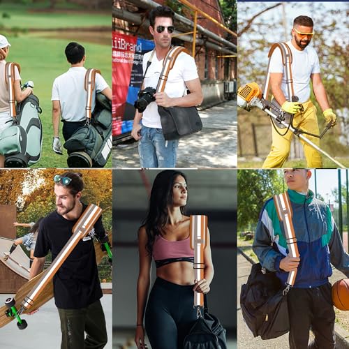 ZINZ 60" Universal Bag Strap with Ultra-Thick Fixed Breathable Pad Adjustable Heavy-Duty Shoulder Strap for Laptop Bag Crossbody Luggage Gym Bag Camera Bag and More -TW01B07 6