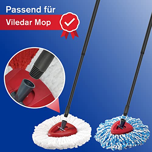 Axets Moppzubehör Teleskopstiel Ersatzstiel für Viledar Turbo Wischmopp 123cm