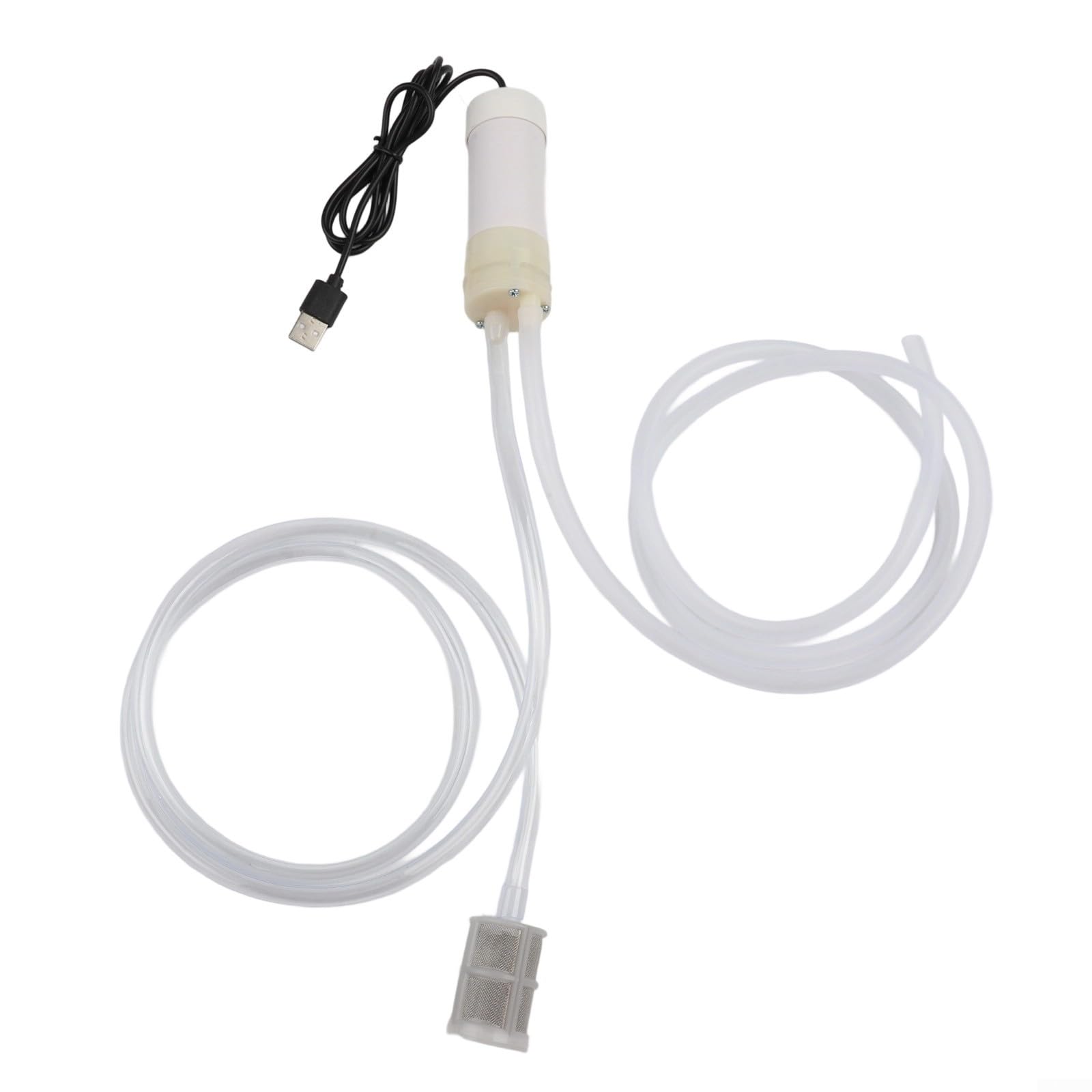 Honseadek Electric Water Pump 5V Self-Priming USB Powered Vacuum Pump With 6MM Pipe,For Home Garden Aquarium Pumping,Flow Rate 4L/min, 1M/3M/5M Tube (3Meter)