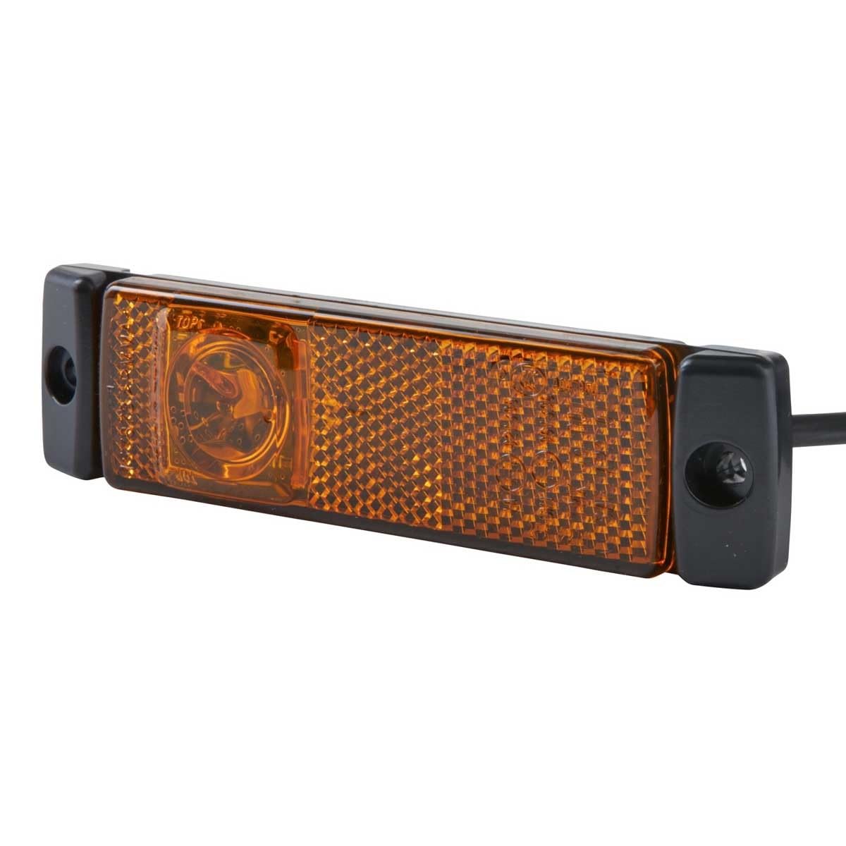 HELLA 2PS 008 645-361 Seitenmarkierungsleuchte - Begrenzungsleuchte - Anhänger - Wohnwagen - LED - 24V - Schraubanschluss/Anbau - ADR/GGVS - Kabel: 2000mm - Stecker: EasyConn