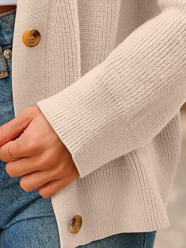 Image of LILLUSORY Womens Cardigan Sweaters 2026 Fall Oversized Lightweight Sweater | Long Sleeve Open Front, V Neck Button Down Clothing, Casual Work Clothes, Early Winter Fashion, Versatile Knit Outfits