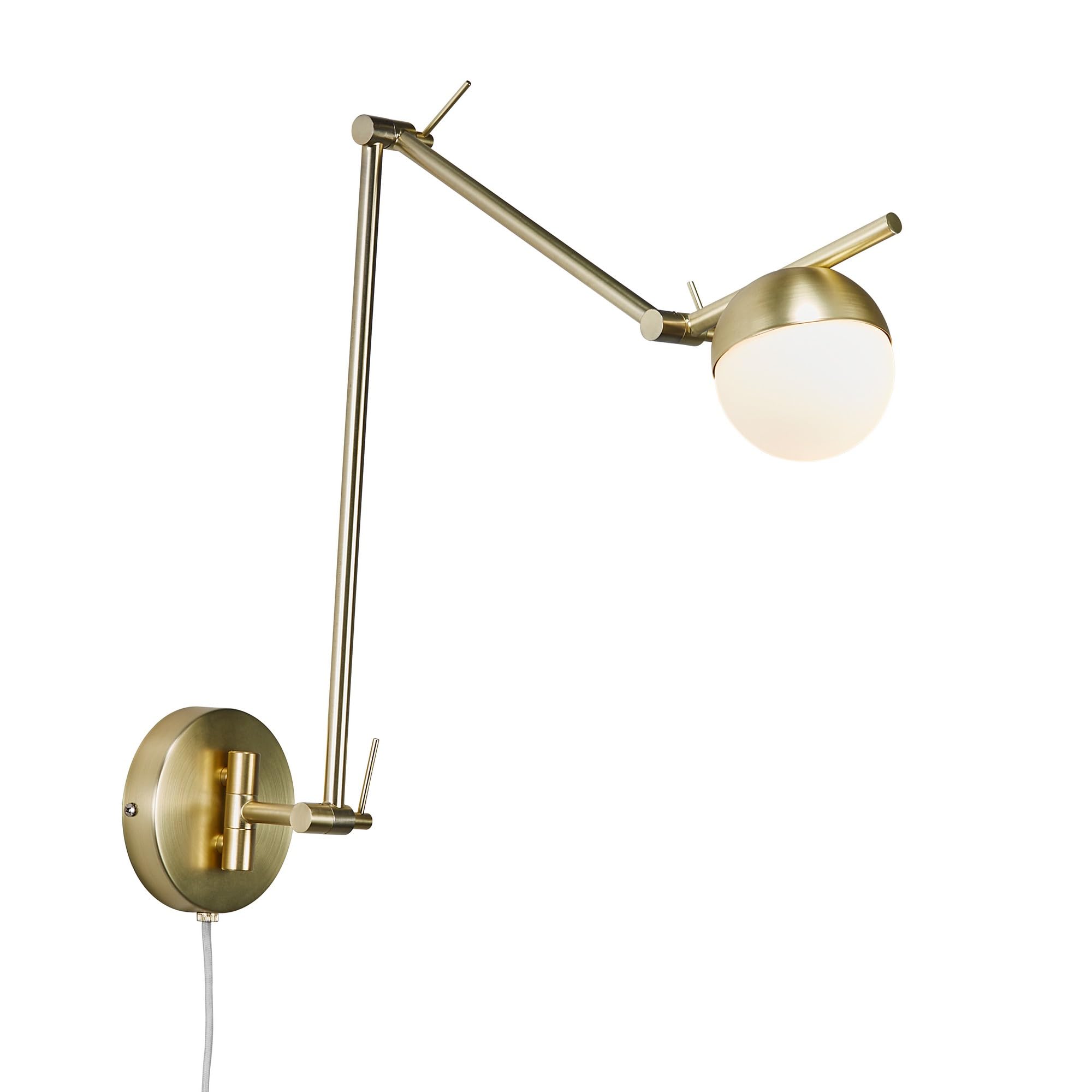 Nordlux Contina Wall Light Brass Metal Dining Room G9 Switch Plug in/Mains