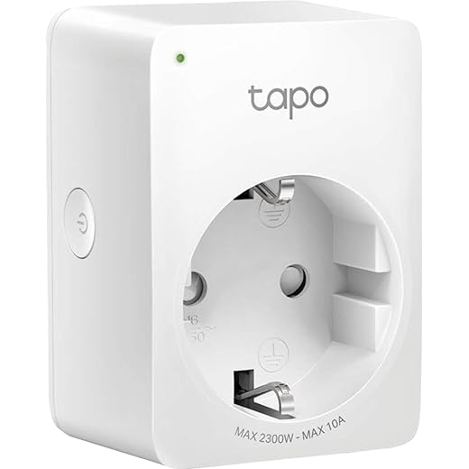 TP-Link Smart WiFi Plug | Compact ontwerp | geen hub nodig | compatibel met Google Home/Amazon Alexa | afstandsbediening | (Tapo P100) wit