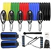 Workout-Resistance-Band-Set-with-HandleStack-Up-to-150LBDoor-AnchorAnkle-StrapsExercise-Fitness-Elastic-BandsHome-Weight-Equipment-for-MenWomenResistance-Training-Tubes Workout Resistance Band Set with Handle(Stack Up to 150LB),Door Anchor,Ankle Straps,Exercise Fitness Elastic Bands,Home Weight Equipment for Men/Women,Resistance Training Tubes,150LB