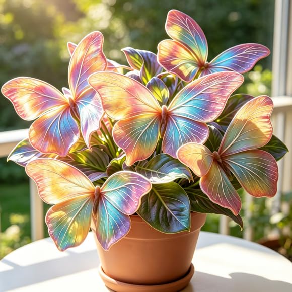 Perennial Hosta Bulbs UK, Fragrant Flowers, Suitable for Garden Plants, Landscape Design, Indoor and Outdoor Potted Plants-4 Bulbs-D