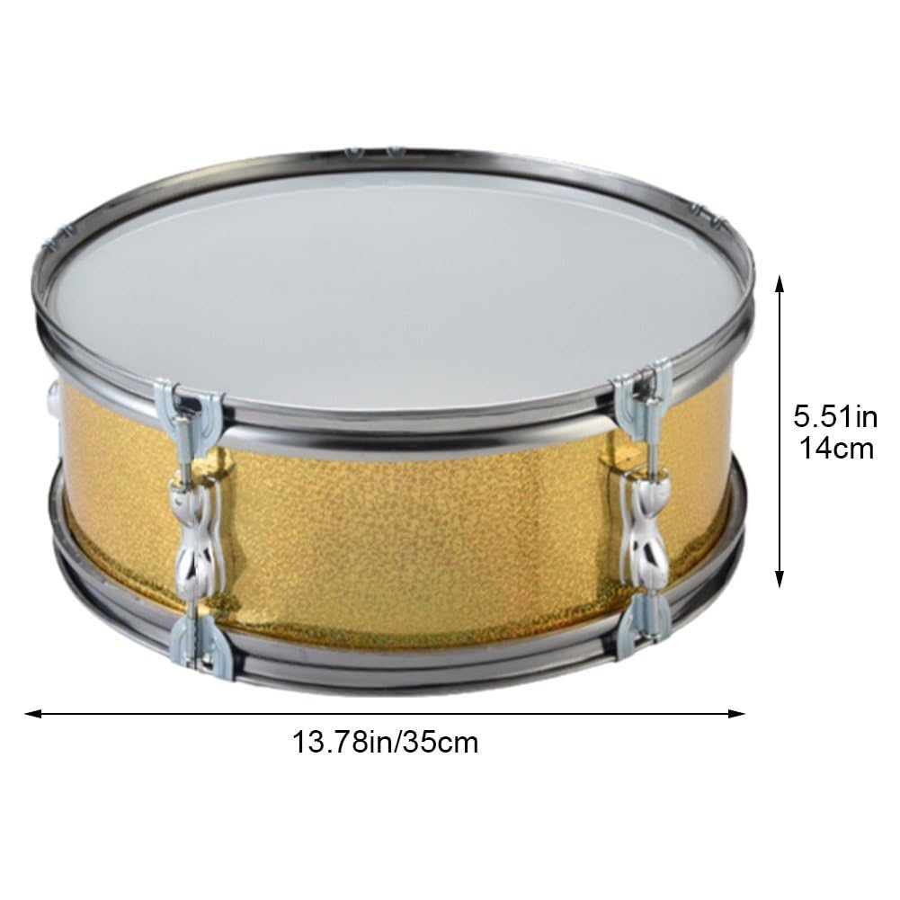 Caja De Batería De 13 Pulgadas con Correa Ajustable - Tambor De Marcha De Percusión con Baquetas para Aprendizaje Musical Y Interpretación De Instrumentos Musicales De Percusión