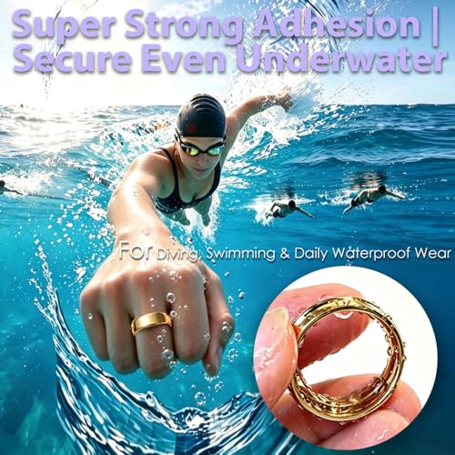 Smart Ring Size Adjuster for Loose Rings, 120Pcs Silicone Spacer Inserts for Oura 5/Galaxy/RingConn 3/Ultrahuman, Reduces 0.2-2 Sizes, Sensor-Friendly, Waterproof, 3 Colors (Gold, Black, Clear) by Kueroami - Used condition - Image 7
