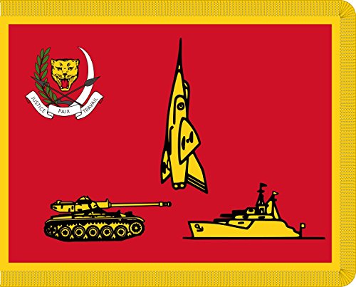 Drapeau Zaïre présidentiel grand modèle aux finitions premium