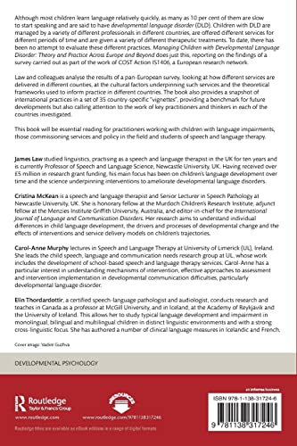 Managing Children with Developmental Language Disorder: Theory and Practice Across Europe and Beyond