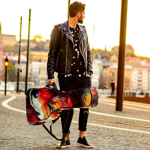 JRHEJTFZ Housse pour guitare acoustique de 1,9 cm d’épaisseur – Imperméable – Durable et élégant – Motif loup de dessin animé avec fleur violette, Multicolore 5., 42.9×16.9×4.7 in, Motif imprimé - Les Beatles, Paul McCartney, John Lennon, RIngo Starr, George Harrison JRHEJTFZ Housse pour guitare acoustique de 1,9 cm d'épaisseur - Imperméable - Durable et élégant - Motif loup de dessin animé avec fleur violette, Multicolore 5., 42.9x16.9x4.7 in, Motif imprimé – Image 7
