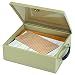 MMF Industries Jumbo Fire-Retardant Steel Security Chest with Key Lock (14-3/8"W x 4-1/8"H x 11"D), Sand (221615103)