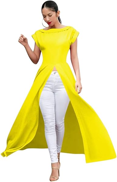 front slit maxi tunic