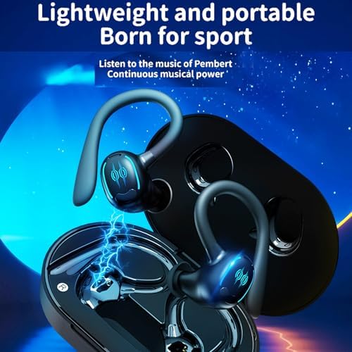 Écouteurs sans fil Bluetooth 5.3 avec boîtier d'affichage LED tactile