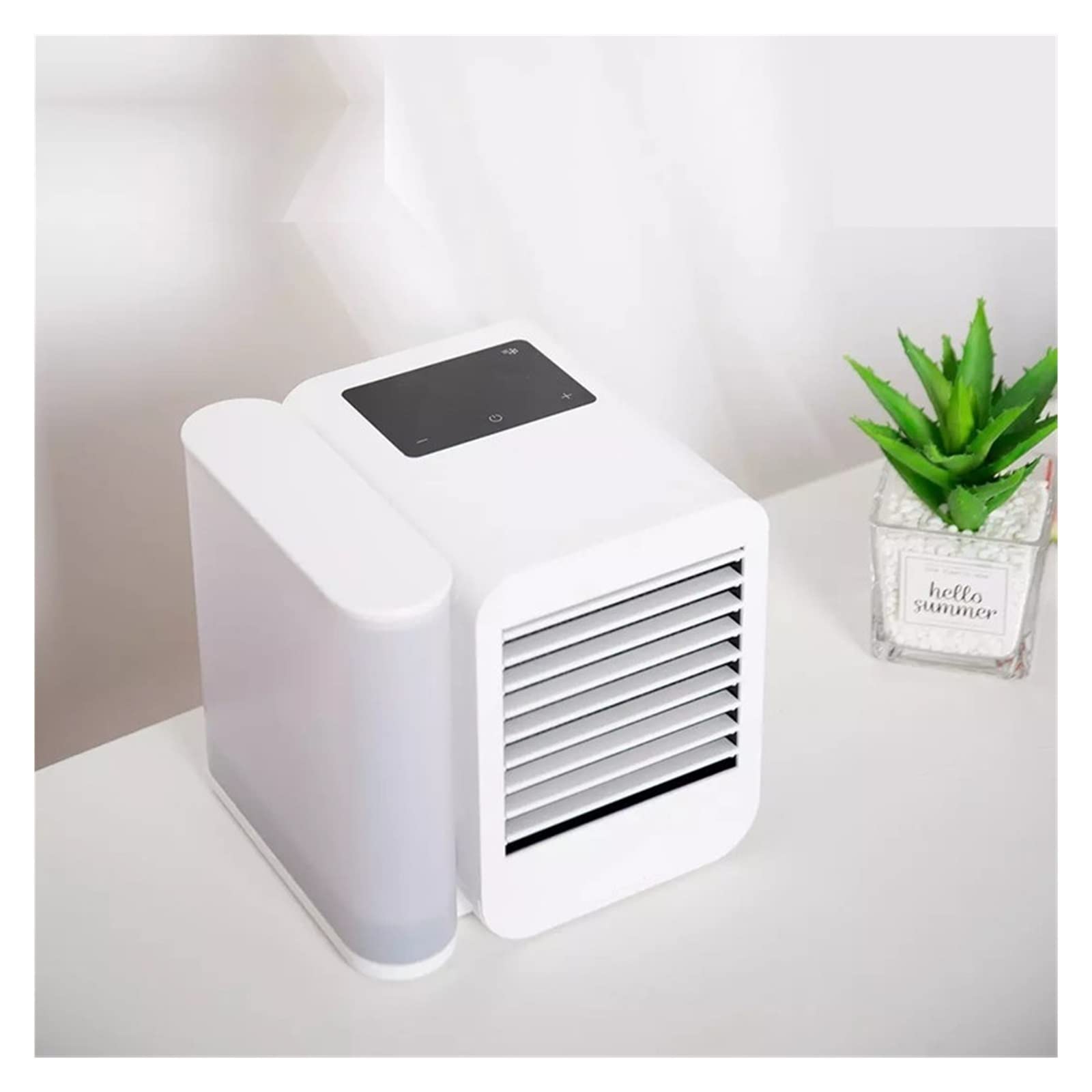 3 w 1 Mini klimatyzator Wentylator chłodzący biurkowy Ekran dotykowy Rozrząd Nawilżacz spalin Home Office Przepływ Powietrza Komfort Orzeźwiająca Bryza(Youth verison)