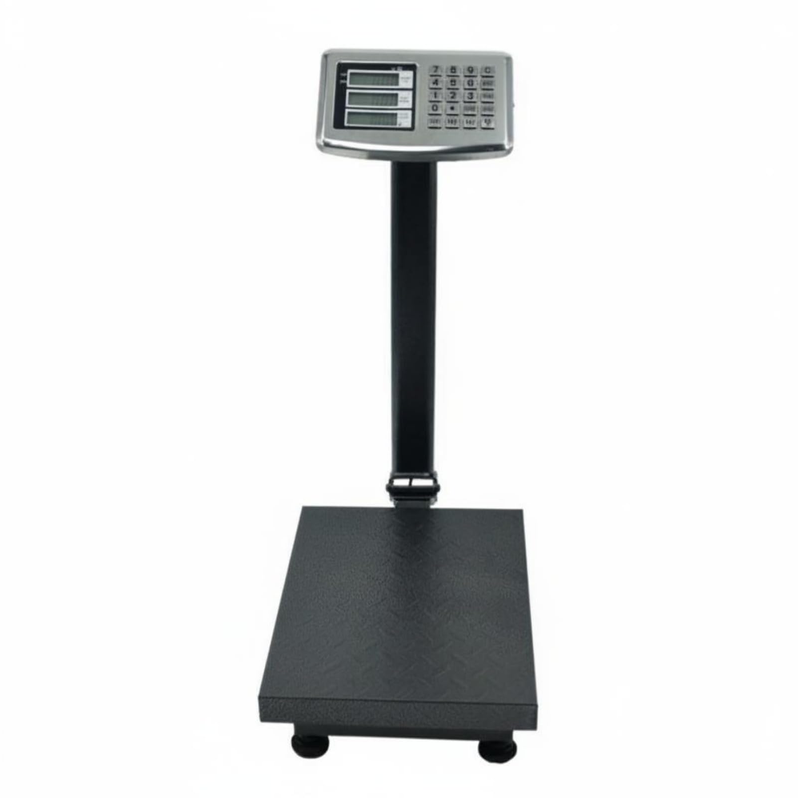 Bilancia Elettronica Ad Alta Precisione Display LED Bilancia Pieghevole da Negozio Multifunzione Attrezzatura Commerciale per Magazzino, Pulsanti In Acciaio, Schermo LCD, 150 Kg, 30x40 Cm
