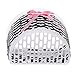 Vdaxvme Scooter Basket Children Bike Knitted Bow Knot Front Handmade Bag