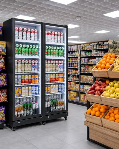 Image of BODEGACOOLER 14.1 Cu.Ft Commercial Beverage Refrigerator Glass Door Display