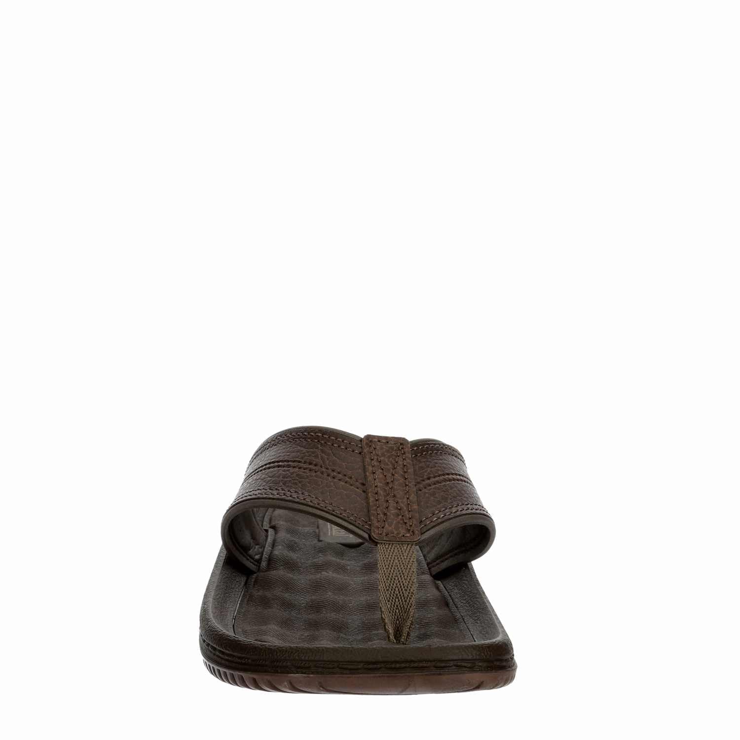 Bjorndal Men\'s Brown Leather Outdoor Sandals Adjustable Cushioned Size 12 Amazon.com | Bjorndal - Mens Dunas Flip Flop Sandal Brown  main image 3