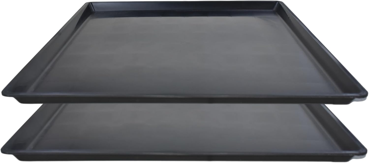 2 Pack Oil Change Drain Pan, Plastic Mini Fridge Drip Tray for Mini Fridges Air Conditioners Machinery, Oil Drain Pans for Changing Oil