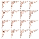 Messingkastenecken- Textur und glatte Oberfläche und pflegen. Einzigartiges Design im antiken Stil, attraktiv und hübsch.