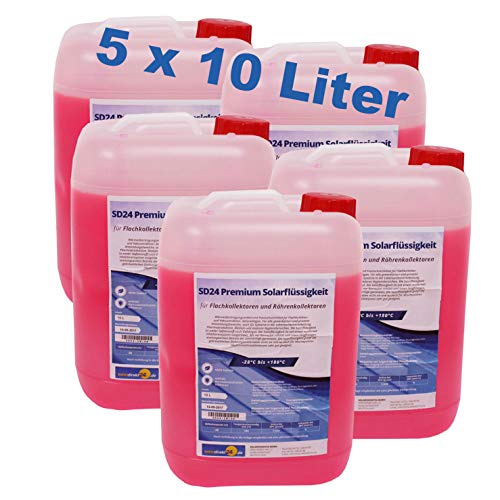 Preisvergleich Produktbild Solarflüssigkeit Wärmeträgermedium Solarliquid bis -28°C 50 Liter