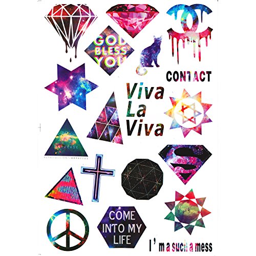 NAVA Novelty Peace Diamond Viva Cat Star Sky Luggage Skateboard Laptop Bumper Sticker