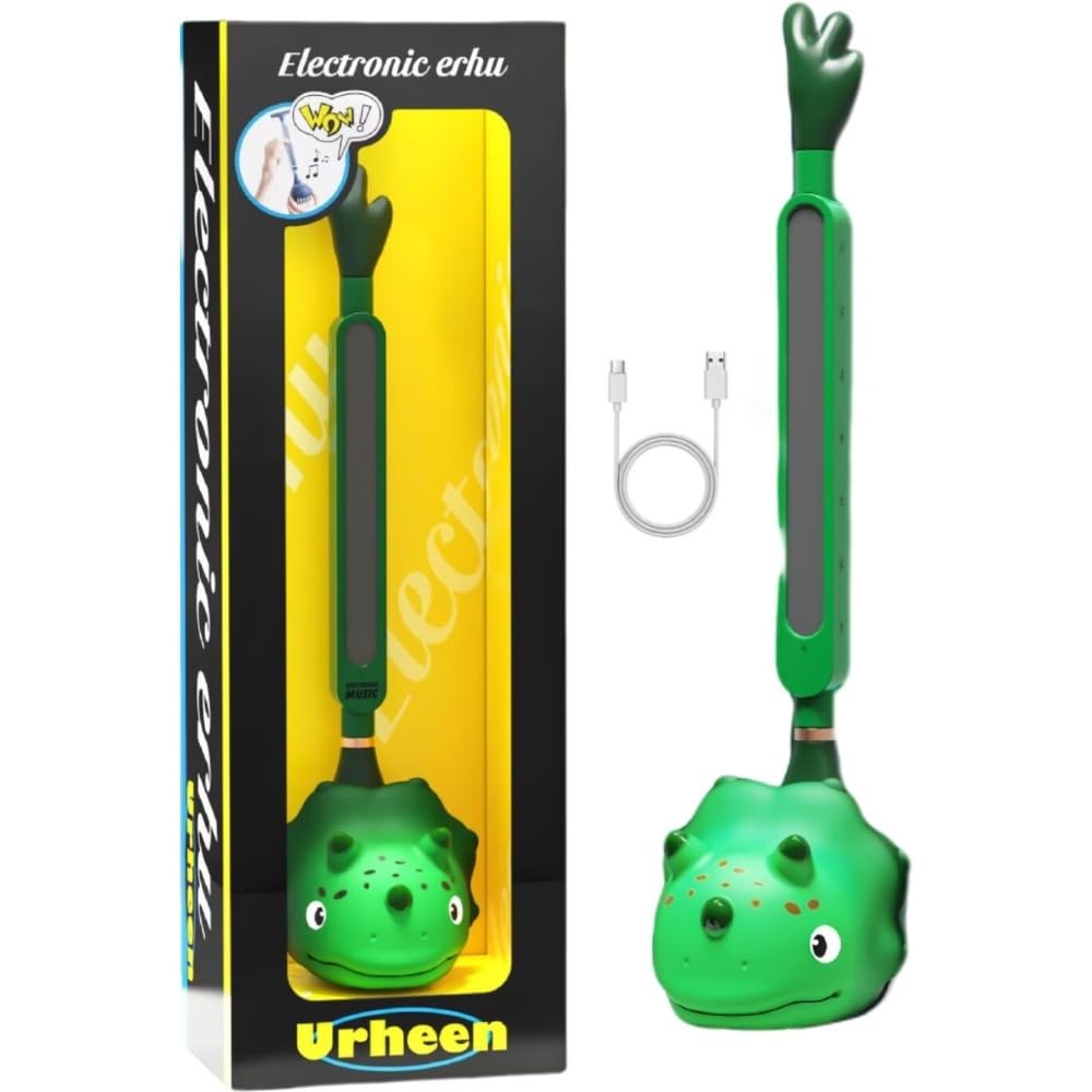Musical Instrument, USB RechargeablePortable Digital Music Synthesizer Cool Stuff Fun Gifts (Green Dragon)