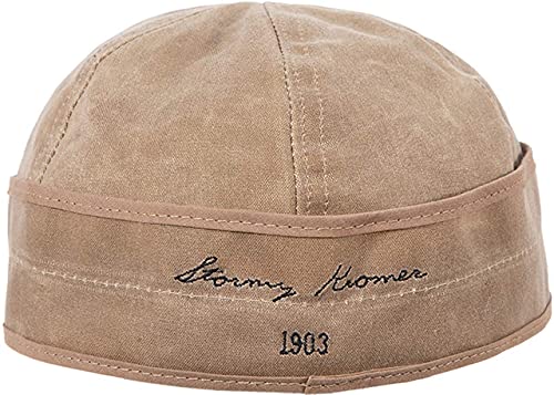 Stormy Kromer Waxed Cotton Cap - Lightweight Fall Hat With Earflaps Sand #TOP3