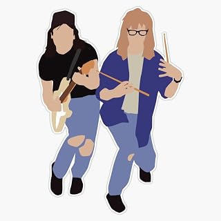 Wayne's World Minimal Style Bumper Sticker Vinyl Decal 5 inches