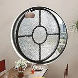 Rundes drehbares Portlight-Fenster mit gehärtetem Glas und Sonnenschutzfolie – ideal für Schlafzimmer und Badezimmer – inklusive Installationshandschuhen