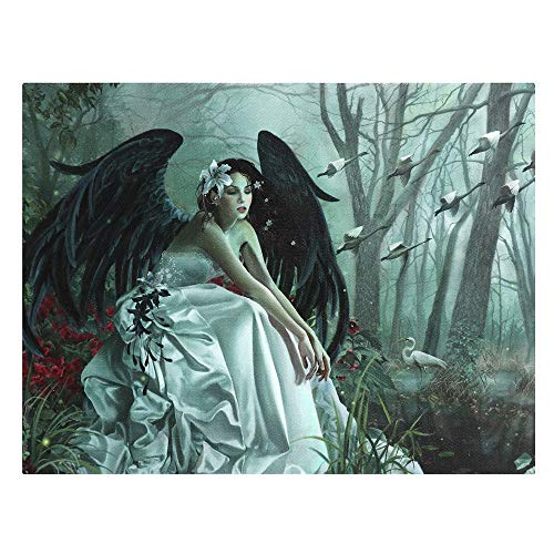Image of Something Different Swan Song Canvas Plaque by Nene Thomas