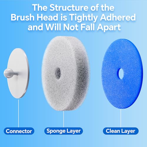 Spreezy Disposable Toilet Brush and Holder Set, Touch Free Wand, 54 Refills by Spreezy - Used condition - Image 4