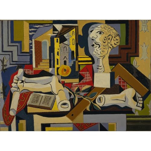 Décoration murale Pablo Picasso Studio avec tête en plâtre pour habiller un mur vide