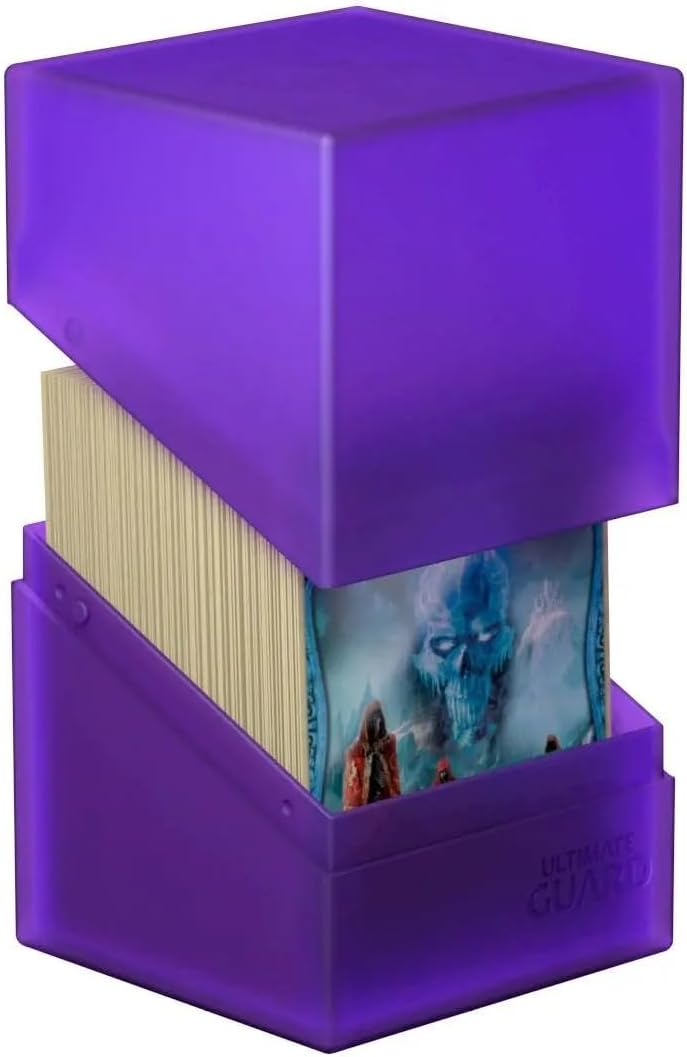 Ultimate Guard Boulder 100+ Classic, Deck Case for 100 Double-Sleeved TCG Cards, Amethyst, Secure & Durable Storage for Trading Card Games, Soft-Touch Finish