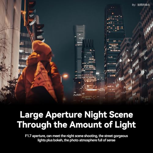 Image of Brightin Star 35mm F1.7 Large Aperture APS-C Manual Focus Prime Fixed Mirrorless Camera Lens, Fit for Sony ZV-E10, A7IV, A6400, A7II, A7SIII, A7III, A7C, A6600, A6100, A7RIV, A6000, A7RIII(Silver)