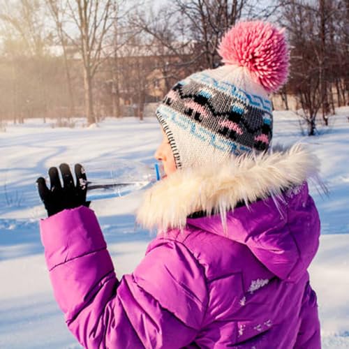 5 Colors Kids Magic Gloves Full Fingers Knit Gloves for Kids Boys Girls Stretchy Warm Winter Gloves Age 3-54